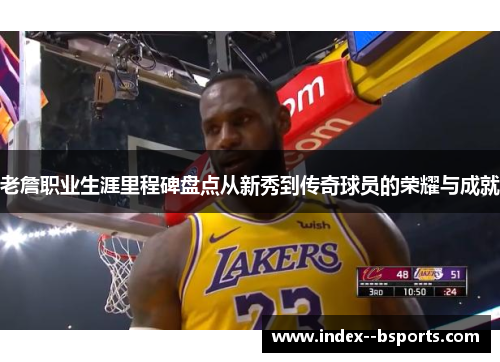 老詹职业生涯里程碑盘点从新秀到传奇球员的荣耀与成就